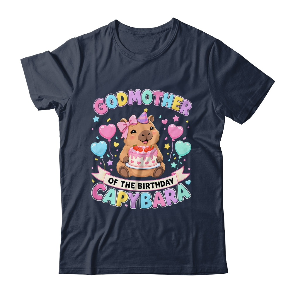 Godmother Of The Birthday Capybara Birthday Girl Family Shirt & Hoodie | siriusteestore