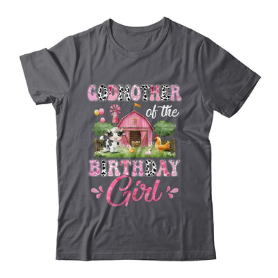 Godmother Of The Birthday Girl 1st Birthday Cow Farm Family Shirt & Hoodie | siriusteestore