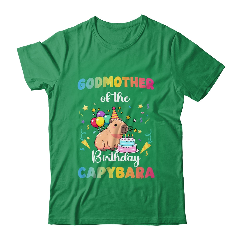 Godmother Of The Birthday Girl Capybara Bday Party Family Shirt & Hoodie | siriusteestore