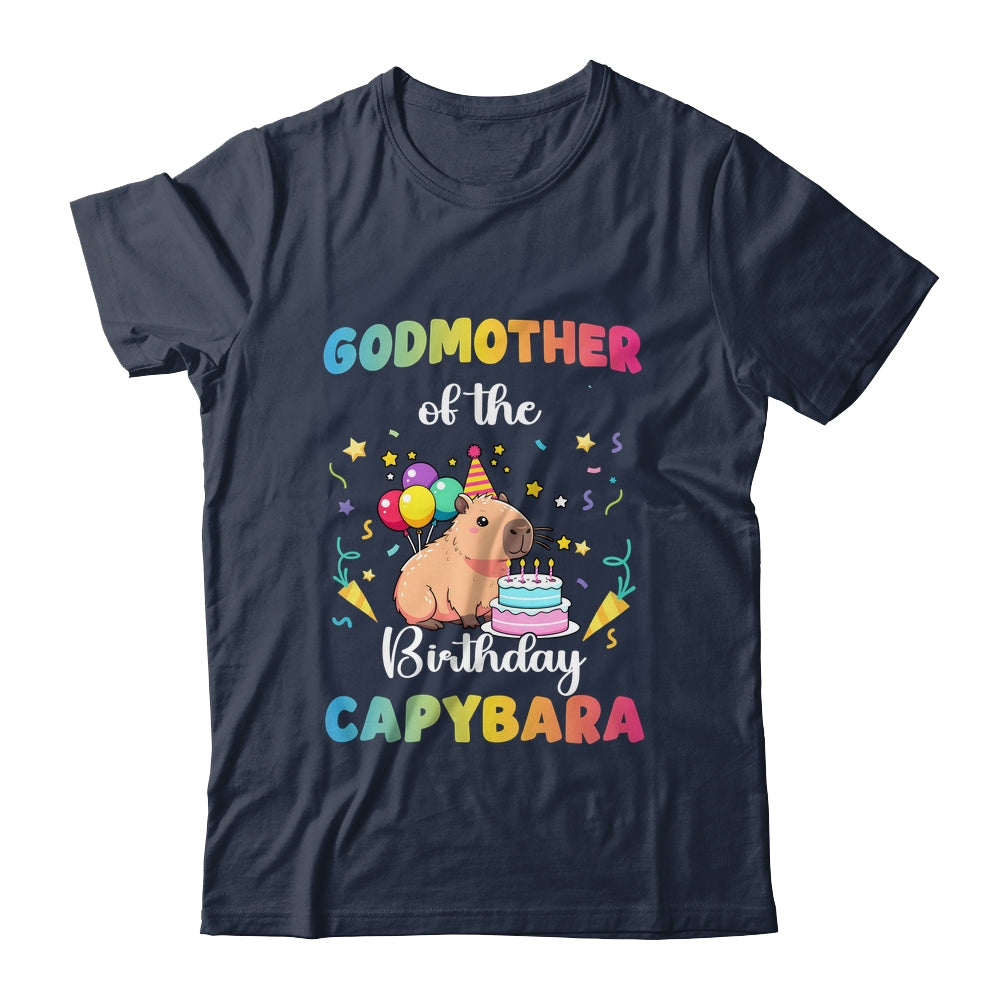 Godmother Of The Birthday Girl Capybara Bday Party Family Shirt & Hoodie | siriusteestore