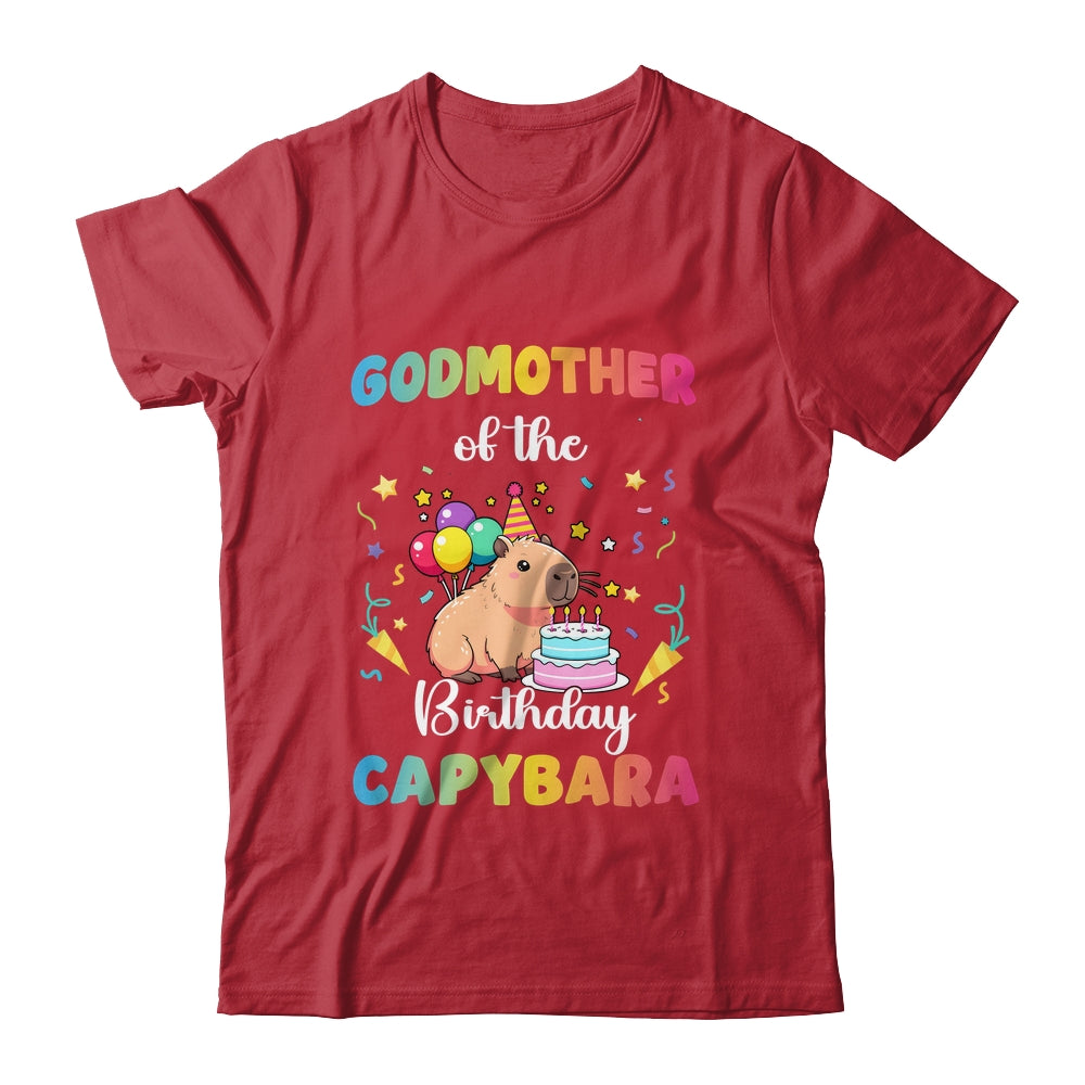 Godmother Of The Birthday Girl Capybara Bday Party Family Shirt & Hoodie | siriusteestore