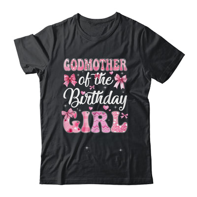 Godmother Of The Birthday Girl Family Pink Coquette Bow Shirt & Hoodie | siriusteestore