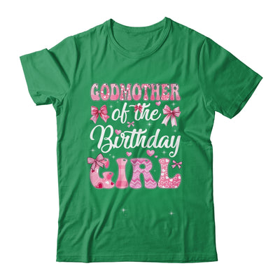 Godmother Of The Birthday Girl Family Pink Coquette Bow Shirt & Hoodie | siriusteestore