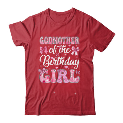 Godmother Of The Birthday Girl Family Pink Coquette Bow Shirt & Hoodie | siriusteestore