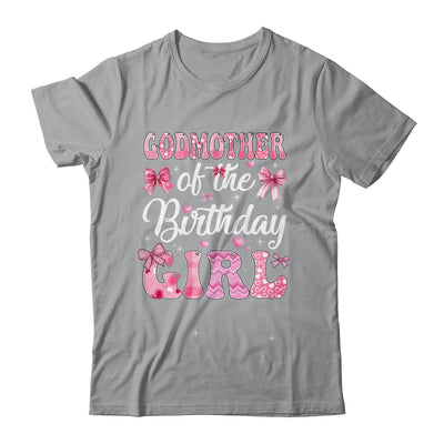 Godmother Of The Birthday Girl Family Pink Coquette Bow Shirt & Hoodie | siriusteestore