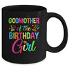 Godmother Of The Birthday Girl Glows Retro 80's Party Family Mug | siriusteestore