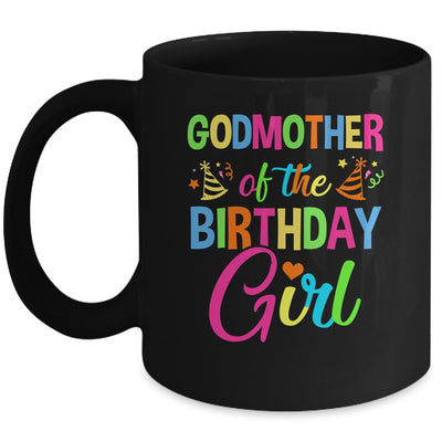 Godmother Of The Birthday Girl Glows Retro 80's Party Family Mug | siriusteestore