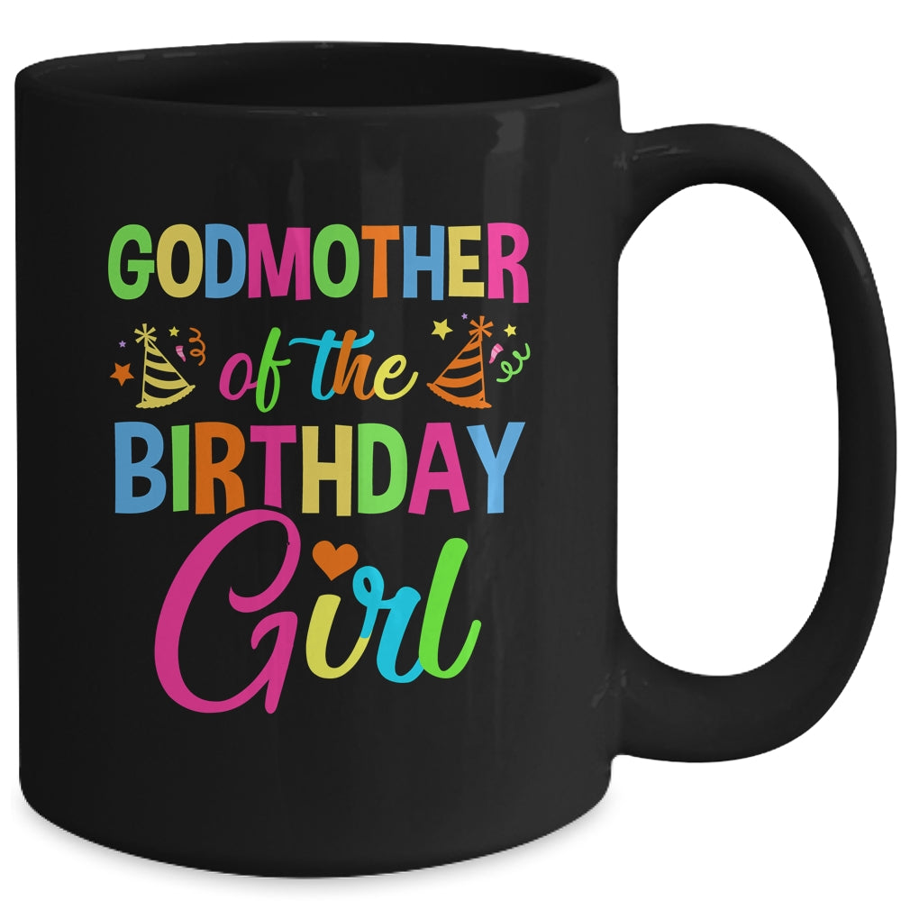 Godmother Of The Birthday Girl Glows Retro 80's Party Family Mug | siriusteestore