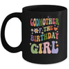 Godmother Of The Birthday Girl Groovy Party 1st Birthday Girl Mug | siriusteestore