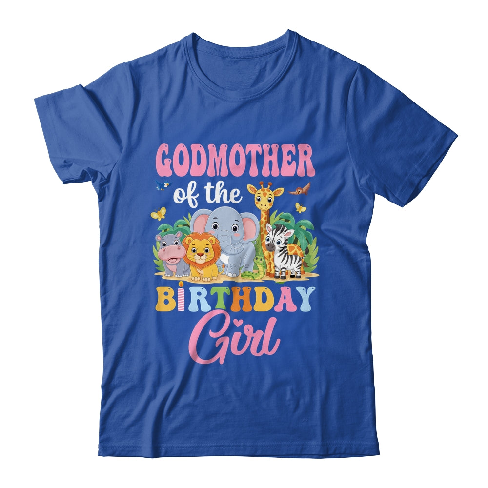 Godmother Of The Birthday Girl Kids Safari Jungle Animal Shirt & Hoodie | siriusteestore