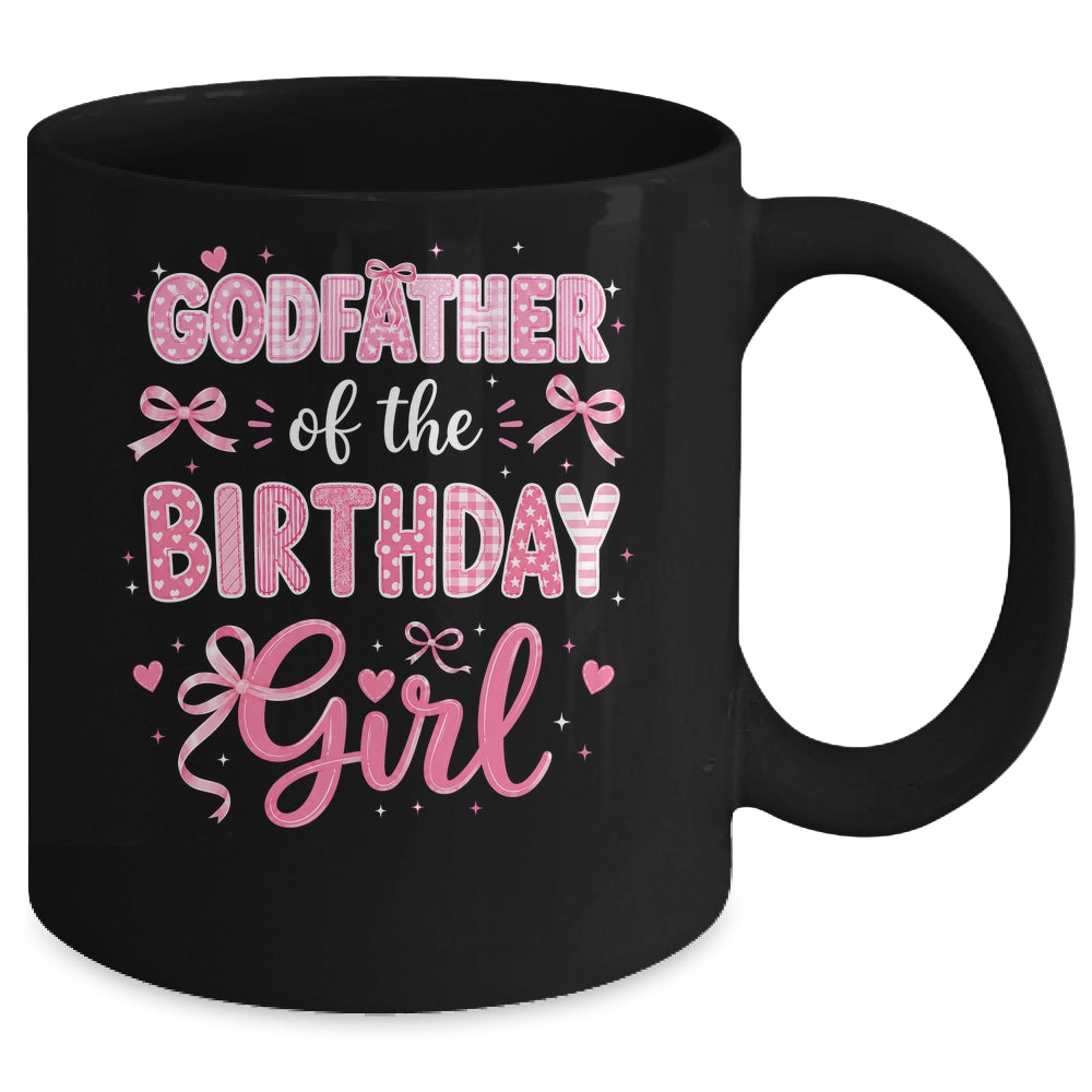 Godmother Of The Birthday Girl Matching Pink Coquette Bow Mug | siriusteestore