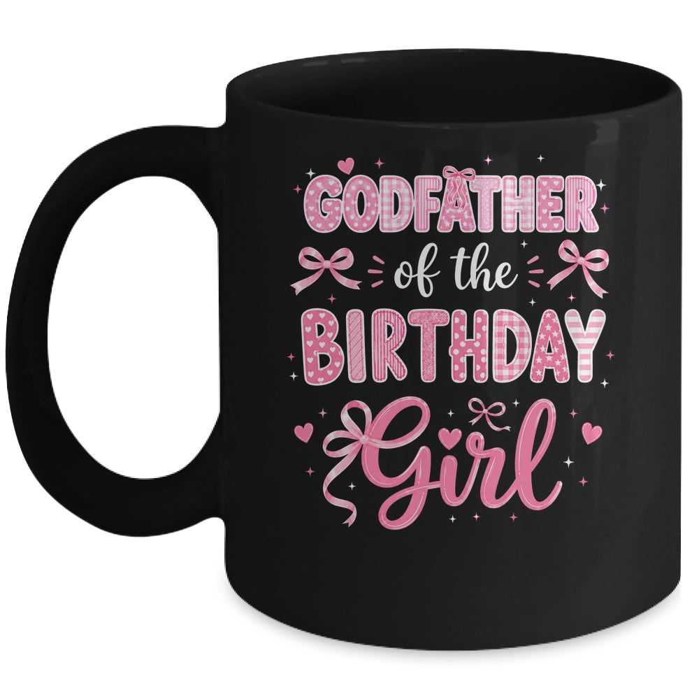 Godmother Of The Birthday Girl Matching Pink Coquette Bow Mug | siriusteestore