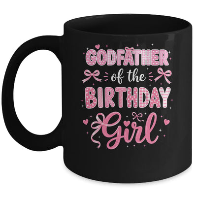 Godmother Of The Birthday Girl Matching Pink Coquette Bow Mug | siriusteestore