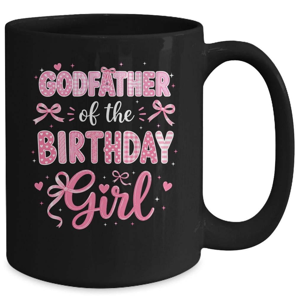 Godmother Of The Birthday Girl Matching Pink Coquette Bow Mug | siriusteestore