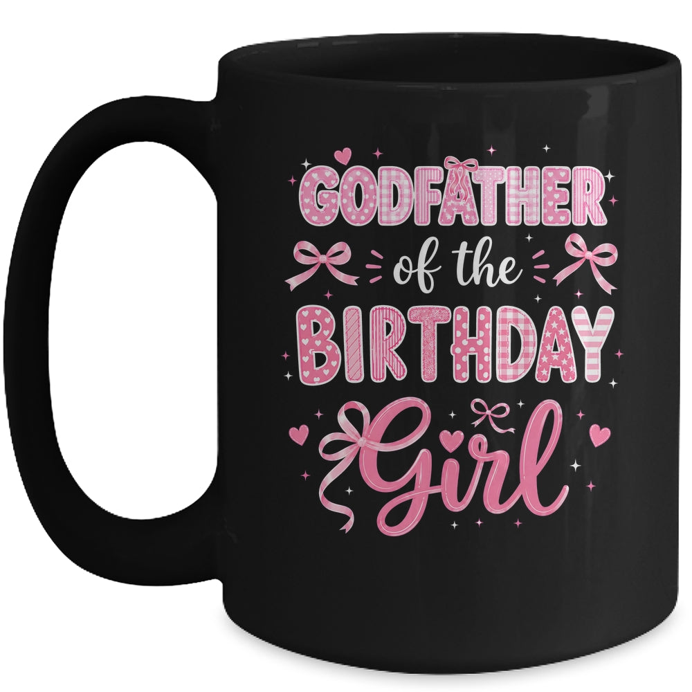 Godmother Of The Birthday Girl Matching Pink Coquette Bow Mug | siriusteestore