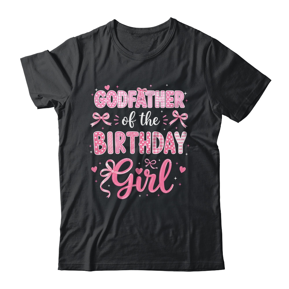 Godmother Of The Birthday Girl Matching Pink Coquette Bow Shirt & Hoodie | siriusteestore