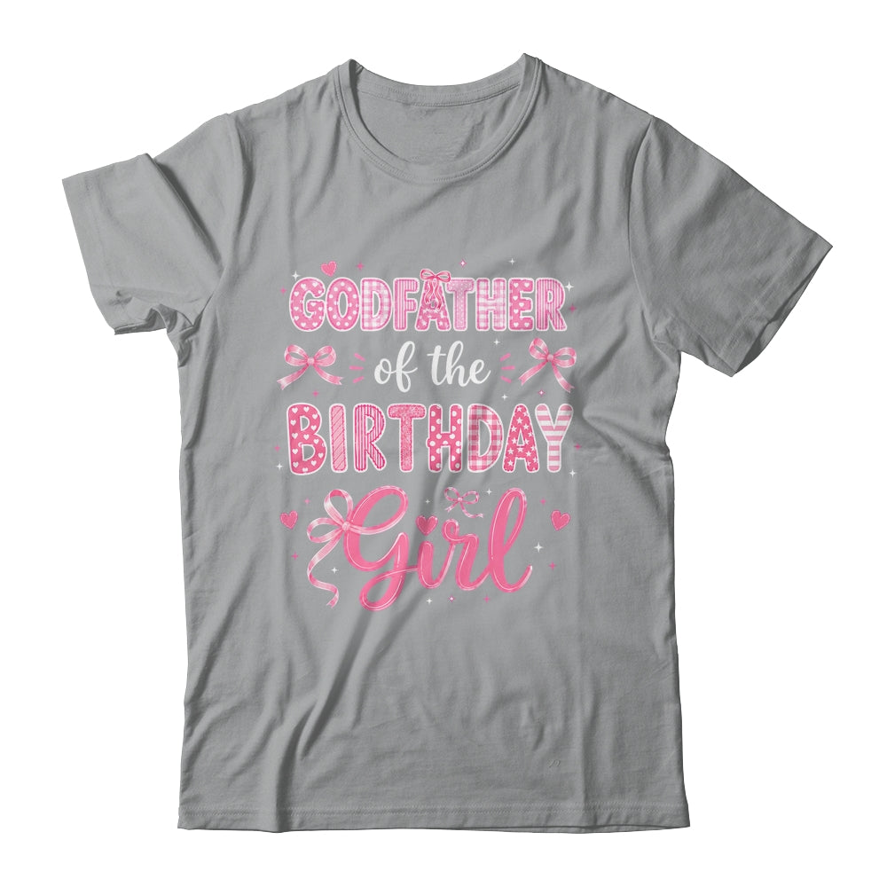 Godmother Of The Birthday Girl Matching Pink Coquette Bow Shirt & Hoodie | siriusteestore
