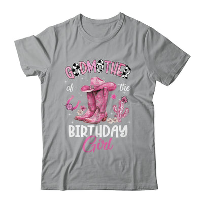 Godmother Of The Birthday Girl Pink Cowgirl Western Cow Girl Shirt & Hoodie | siriusteestore