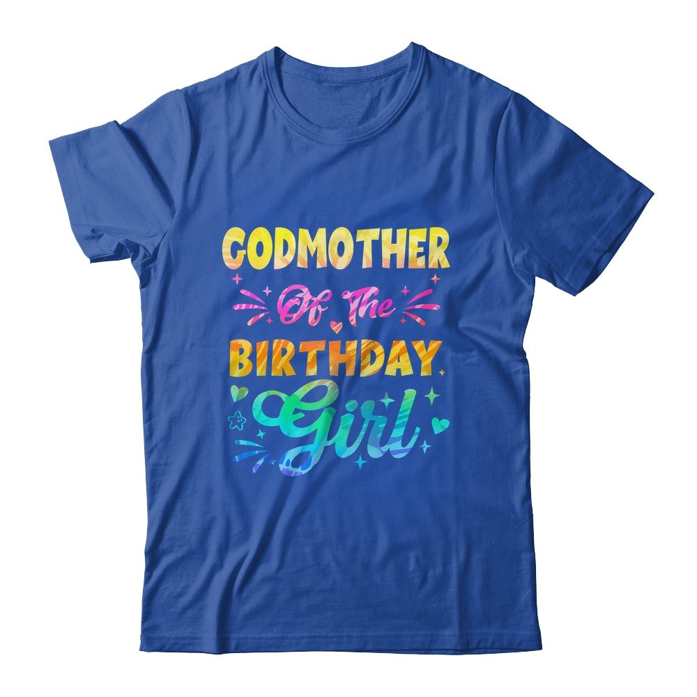 Godmother Of The Birthday Girl Tie Dye 1st Birthday Family Shirt & Hoodie | siriusteestore