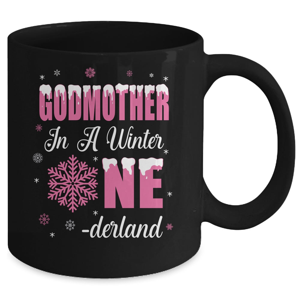 Godmother Of The Birthday Girl Winter Onederland 1st Birthday Mug | siriusteestore