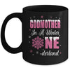 Godmother Of The Birthday Girl Winter Onederland 1st Birthday Mug | siriusteestore