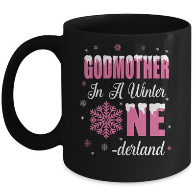 Godmother Of The Birthday Girl Winter Onederland 1st Birthday Mug | siriusteestore