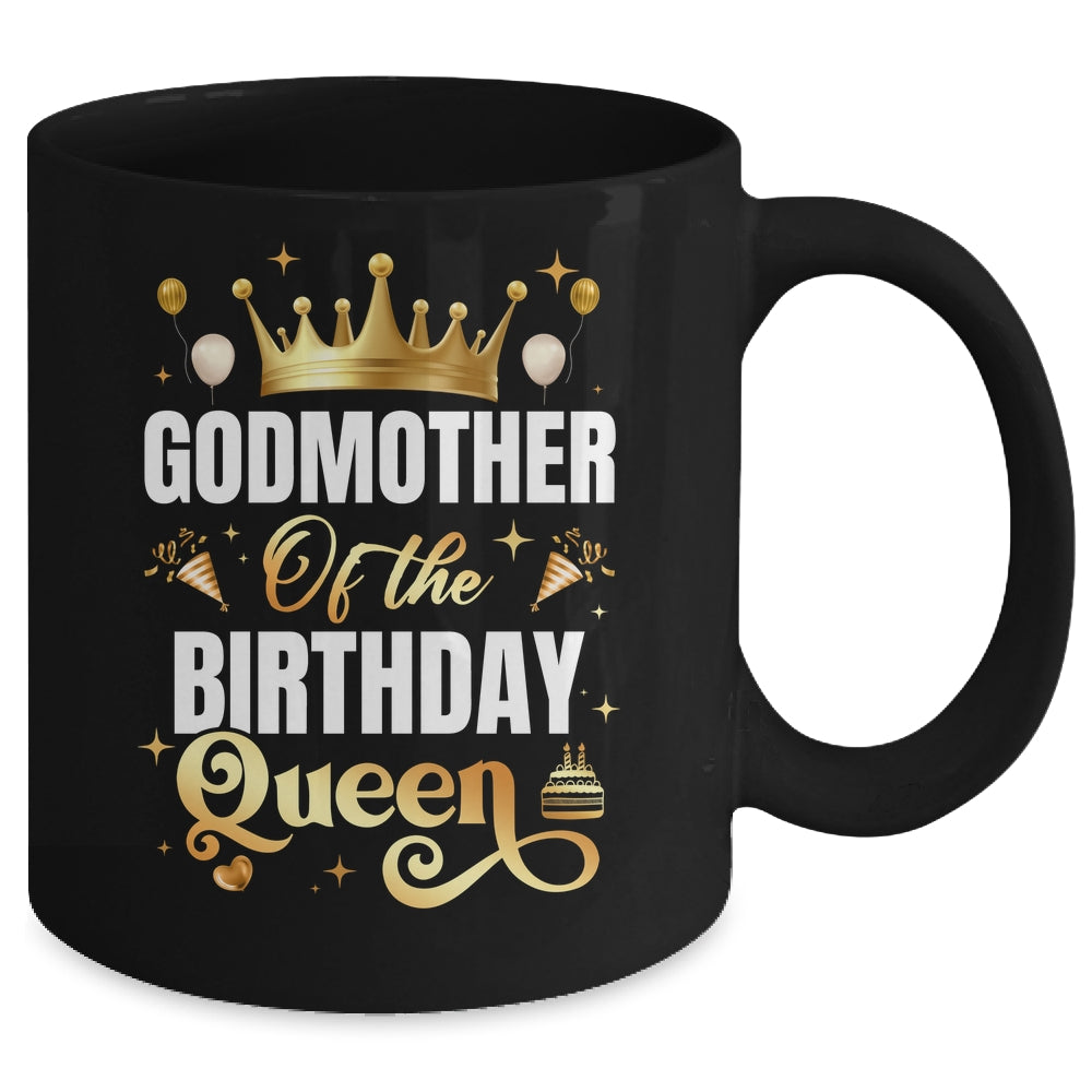 Godmother Of The Birthday Queen Funny Matching Birthday Party Mug | siriusteestore