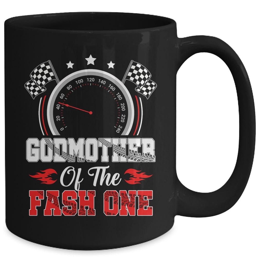 Godmother Of The Fast One 1st Birthday Racing Car Family Mug | siriusteestore
