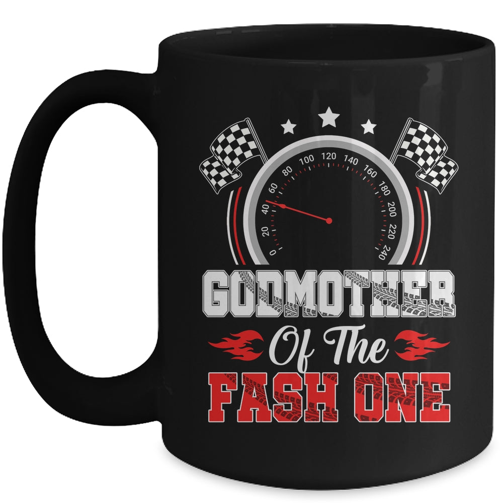 Godmother Of The Fast One 1st Birthday Racing Car Family Mug | siriusteestore