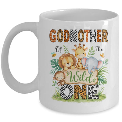Godmother Of The Wild One First Birthday Boy Jungle Safari Mug | siriusteestore