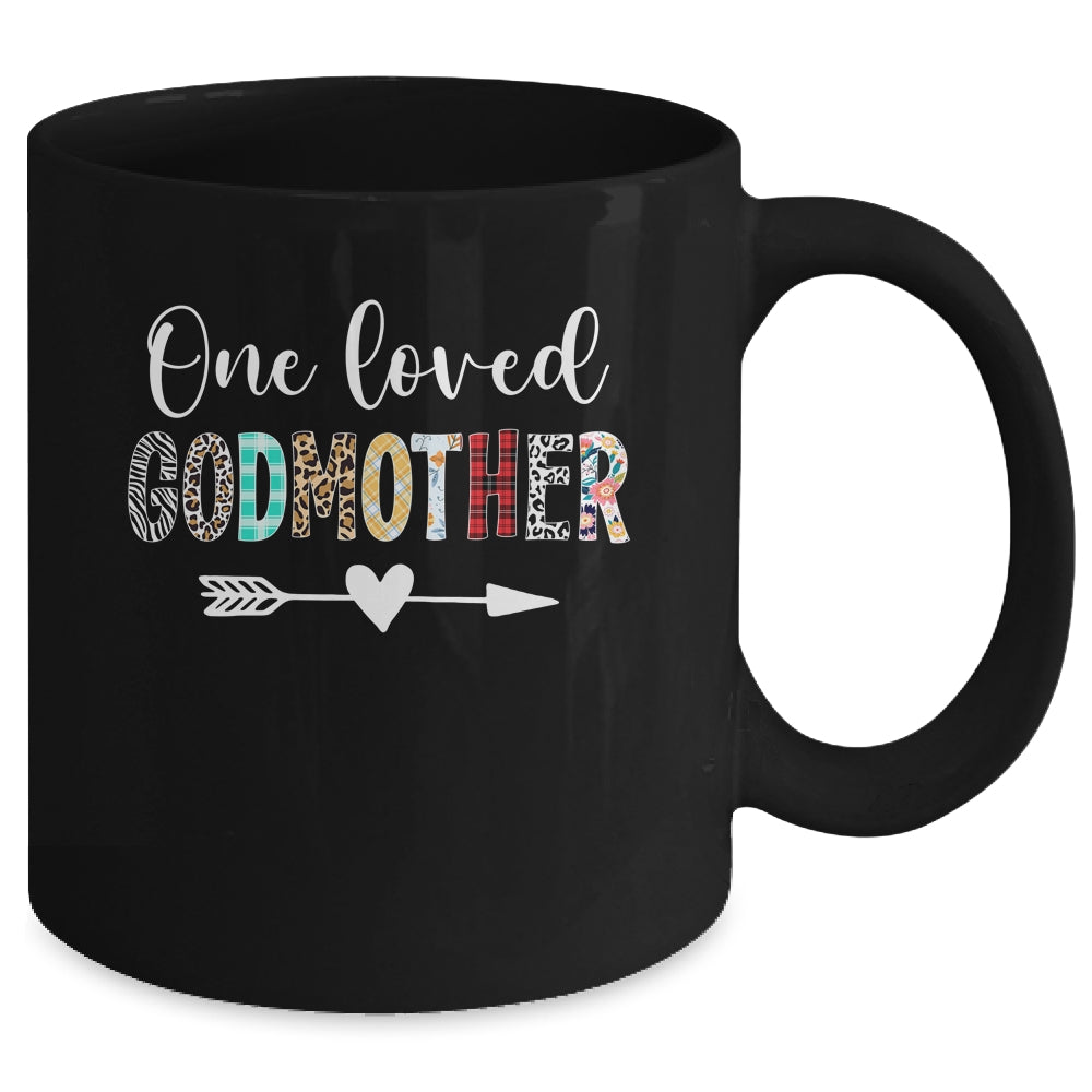 Godmother Women Cute Design One Loved Godmother Mother's Day Mug | siriusteestore