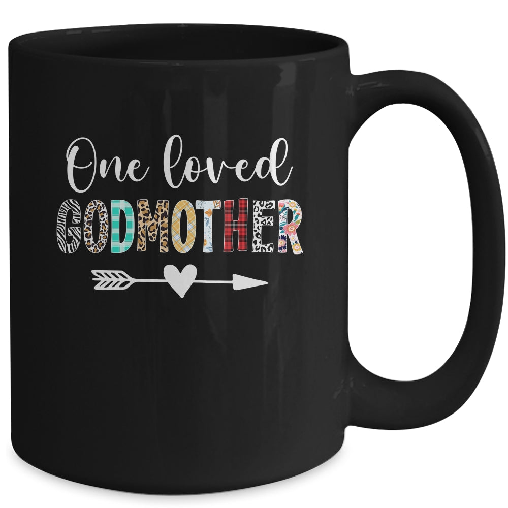 Godmother Women Cute Design One Loved Godmother Mother's Day Mug | siriusteestore