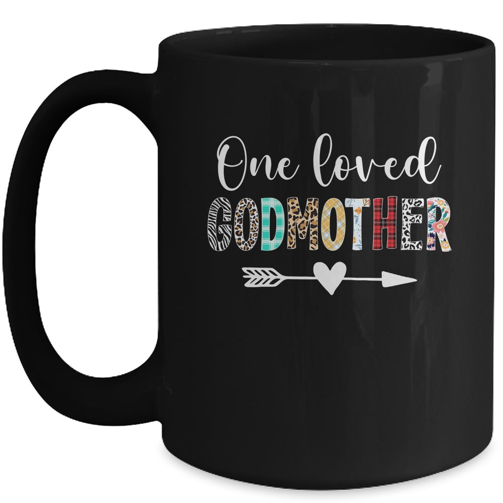 Godmother Women Cute Design One Loved Godmother Mother's Day Mug | siriusteestore
