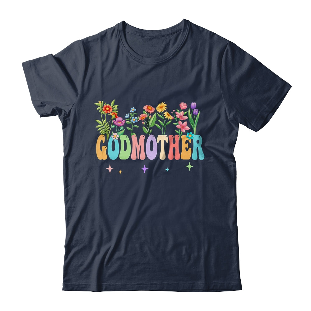 Godmother Women Wildflower Floral Godmother Mothers Day Shirt & Tank Top | siriusteestore