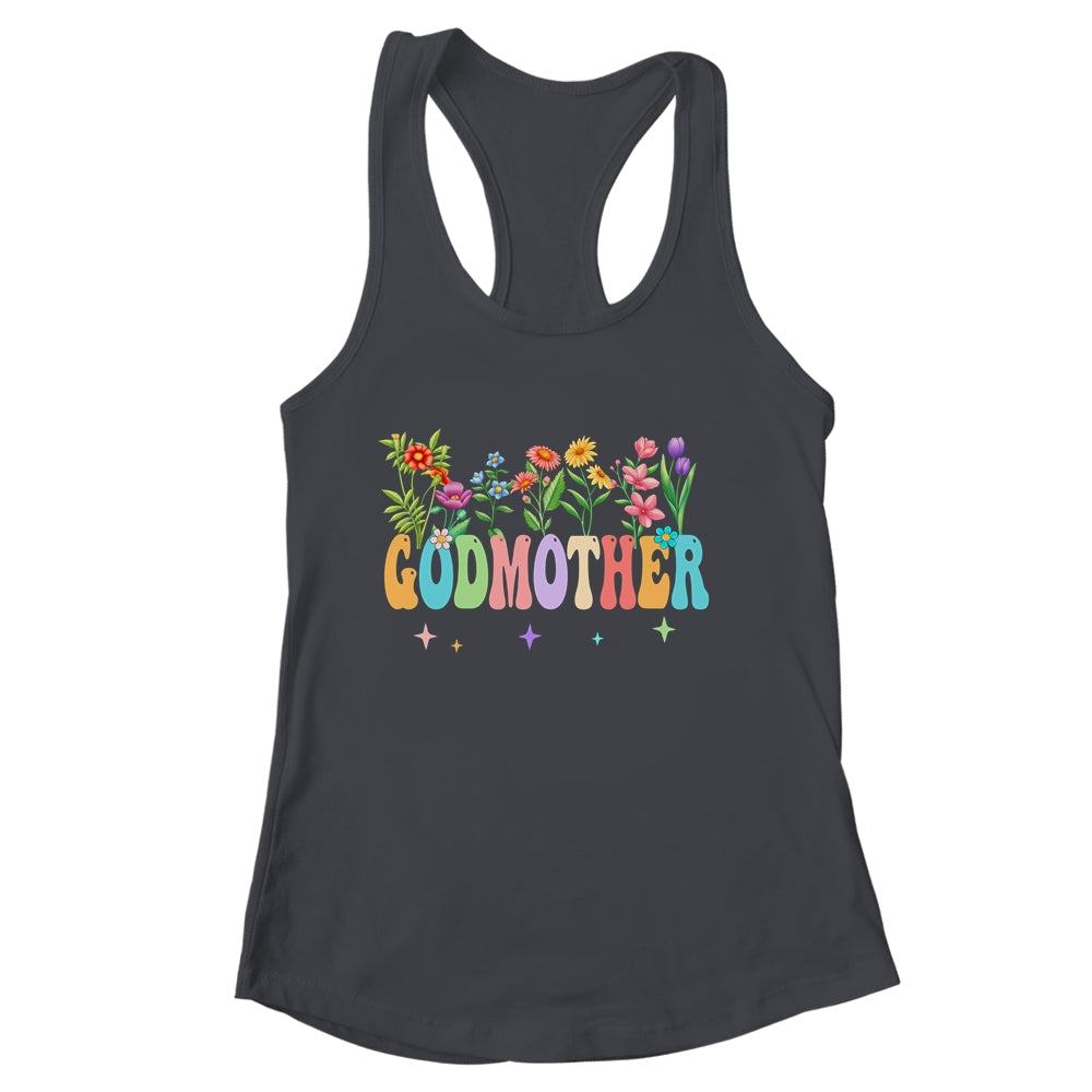 Godmother Women Wildflower Floral Godmother Mothers Day Shirt & Tank Top | siriusteestore