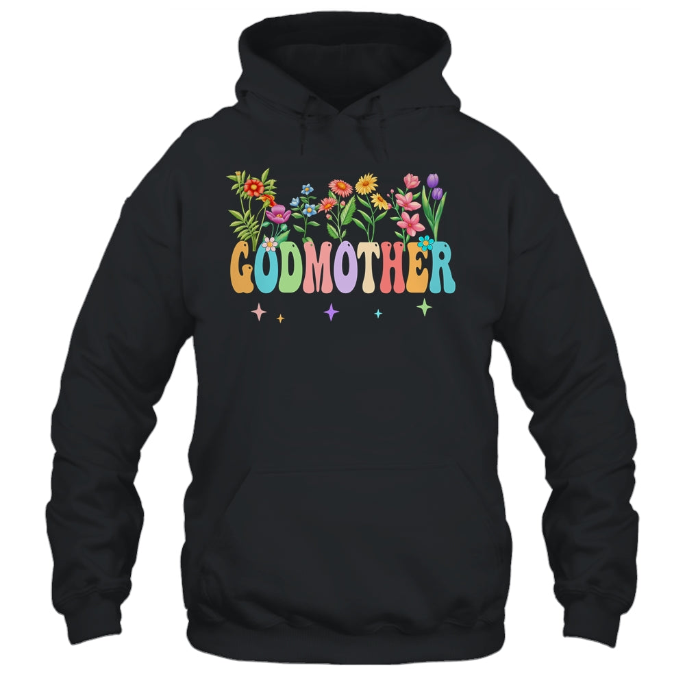 Godmother Women Wildflower Floral Godmother Mothers Day Shirt & Tank Top | siriusteestore