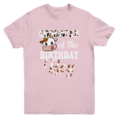 Godsister Of The Birthday Boy Cow Farm 1st Birthday Boy Youth Shirt | siriusteestore