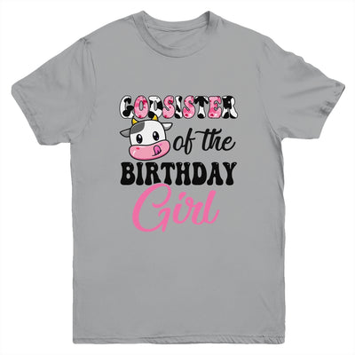 Godsister Of The Birthday Girl Cow Farm 1st Birthday Girl Youth Shirt | siriusteestore