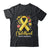 Gold Ribbon Childhood Cancer Awareness Girls Kids Women Floral Shirt & Hoodie | siriusteestore