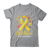 Gold Ribbon Childhood Cancer Awareness Girls Kids Women Floral Shirt & Hoodie | siriusteestore