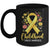 Gold Ribbon Childhood Cancer Awareness Girls Kids Women Floral Mug | siriusteestore