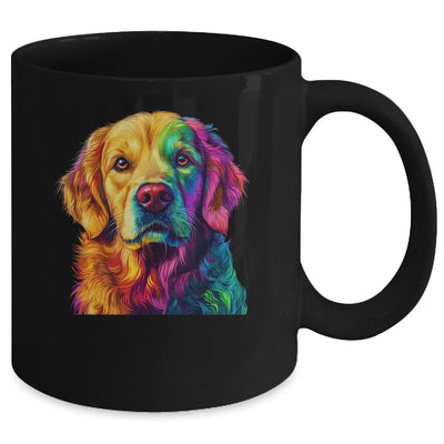 Golden Retriever Dog Colorful Face Dog Lover Men Women Mug | siriusteestore