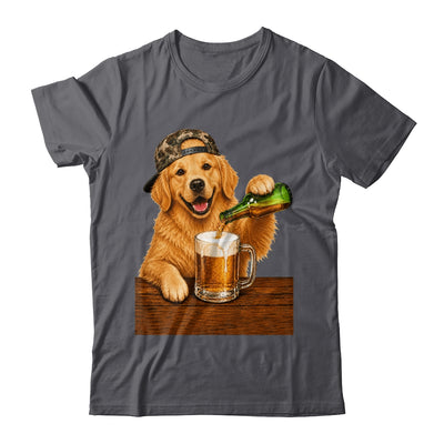 Golden Retriever Drinking Beer Funny Dog Meme Fathers Day Shirt & Hoodie | siriusteestore
