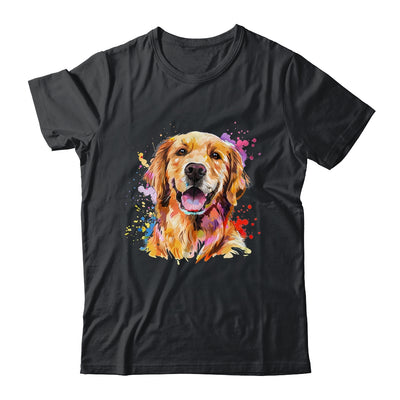 Golden Retriever Mom Lover Puppy Dog Watercolor Tie Dye Painting Shirt & Tank Top | siriusteestore