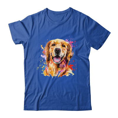 Golden Retriever Mom Lover Puppy Dog Watercolor Tie Dye Painting Shirt & Tank Top | siriusteestore