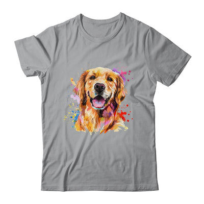 Golden Retriever Mom Lover Puppy Dog Watercolor Tie Dye Painting Shirt & Tank Top | siriusteestore