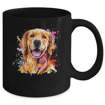 Golden Retriever Mom Lover Puppy Dog Watercolor Tie Dye Painting Mug | siriusteestore