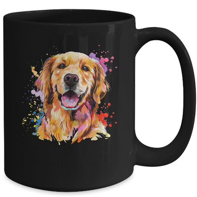 Golden Retriever Mom Lover Puppy Dog Watercolor Tie Dye Painting Mug | siriusteestore