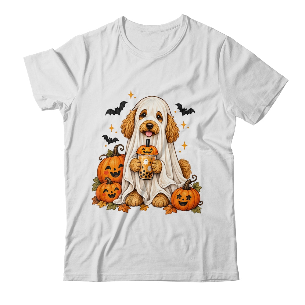 Goldendoodle Ghost and Cute Halloween Dog Humor Shirt & Sweatshirt | siriusteestore