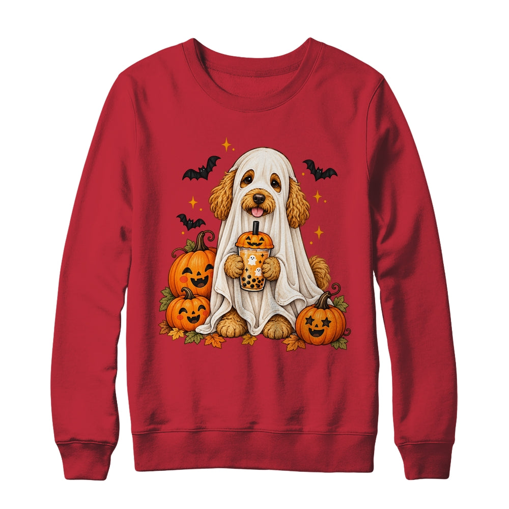 Goldendoodle Ghost and Cute Halloween Dog Humor Shirt & Sweatshirt | siriusteestore